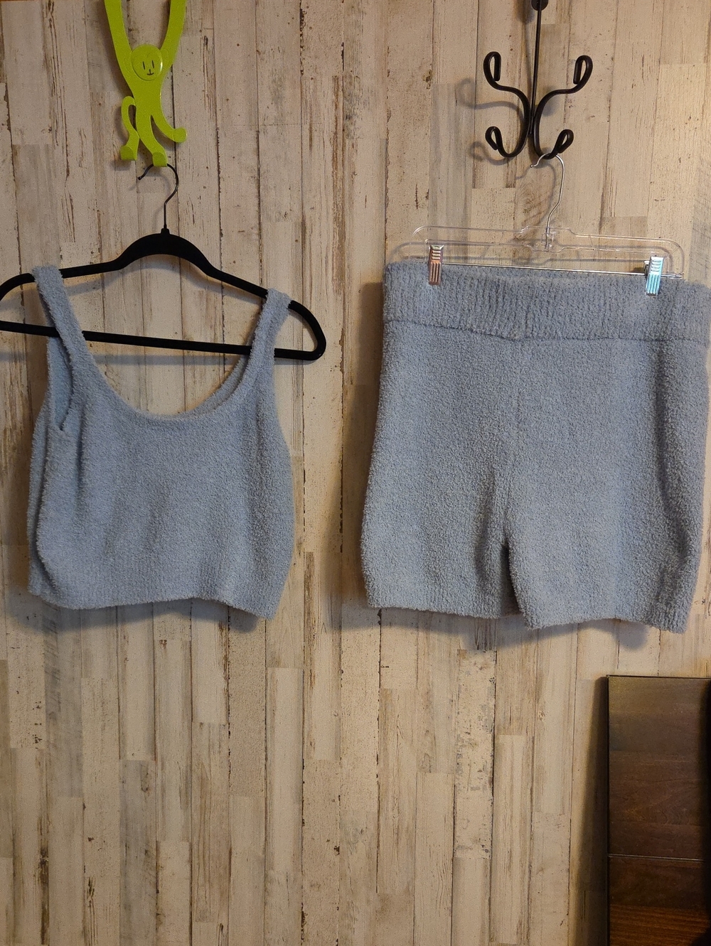stars above Cozy Plush Tank & High-Waist Shorts Set - Light Blue